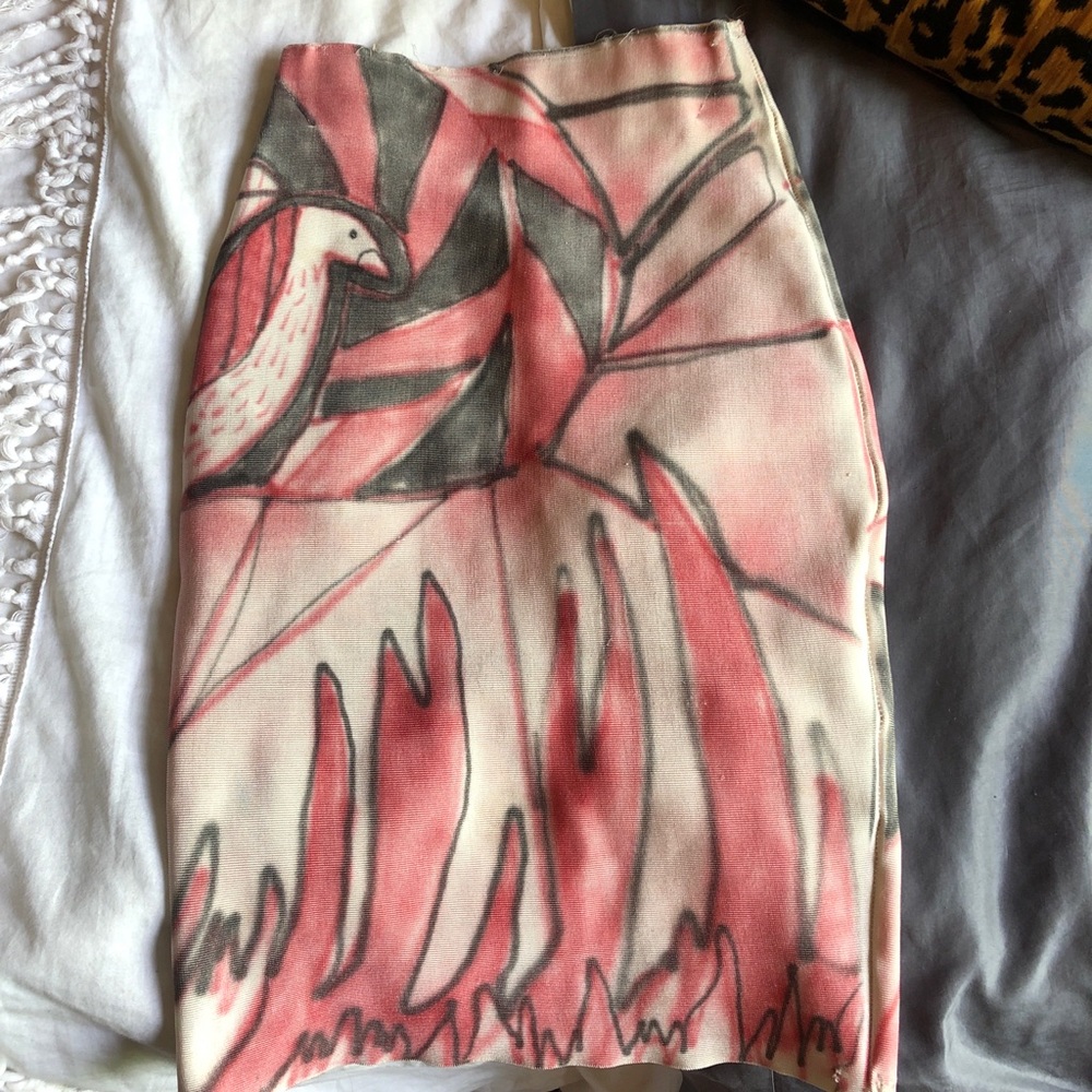 Hand Air brushed Boutique Pencil Skirt